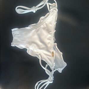Luli Fama White String Bikini Bottom